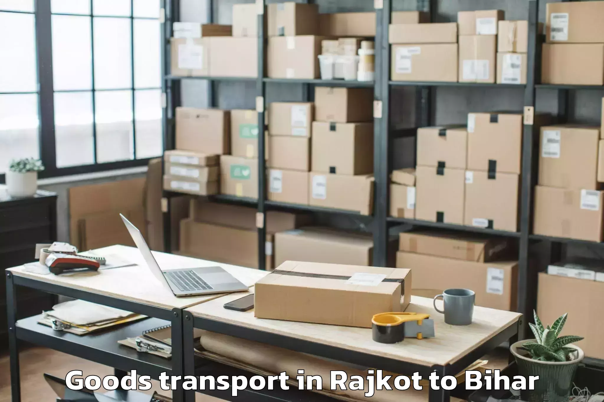 Top Rajkot to Sahdai Buzurg Goods Transport Available